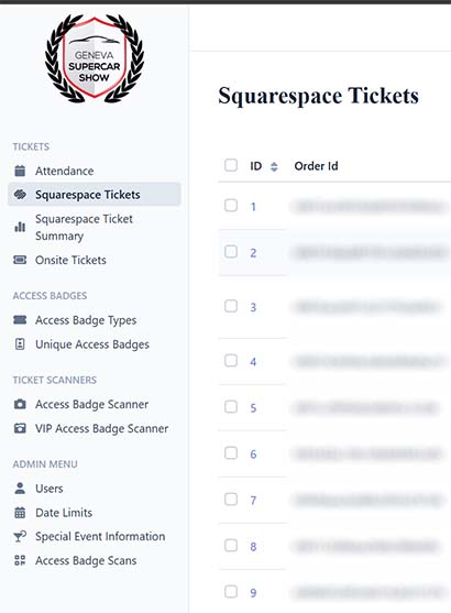 Geneva Supercar Show Registration and Access Platform